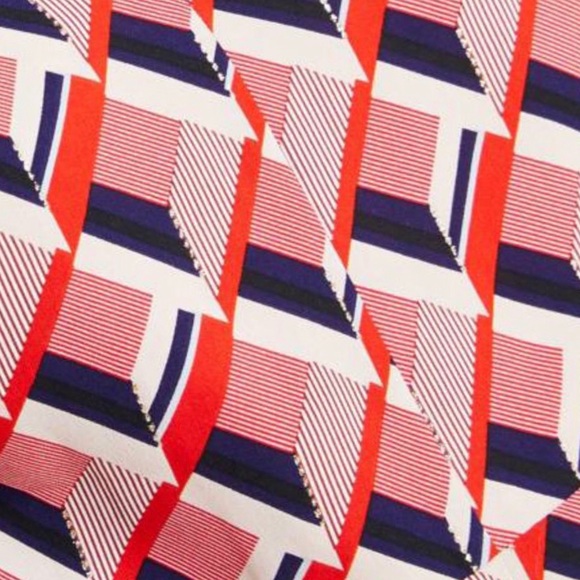 NWT Anthropologie Betty Geometric Red Jumpsuit - Picture 6 of 8